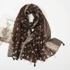 Color Printed Tassel Scarf Bohemian Stitching Shawl Seaside Travel Vacation Sunscreen
