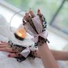 1 Pair Nail Art Tulle Photo Bow Glove Fake Pleated Cuff Manicure Photography Props Nail Tips Display Sleeve  Accessories