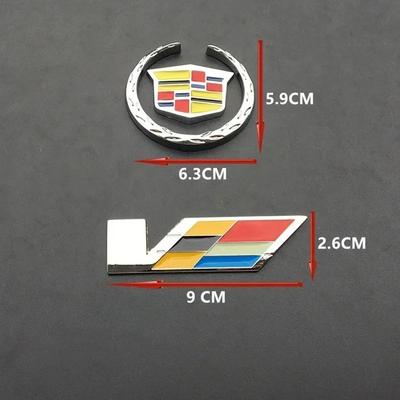 Металлическая наклейка на автомобиль Передняя Задняя Боковая Эмблема Значок для ATS BLS CT4 CT6 CTS ESCALADE STS XLR XT4 XT5 XTS SLS Аксессуары