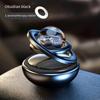 Solar Powered Car Fragrance Diffuser - Rotating Aromatherapy Air Freshener with Refillable Tablets for Vehicle Dashboard