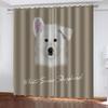 Curtains For Bedrooms Anti Light 3D Animal Cartoon Dog Pattern Curtain For Home Decor Window Treatment For Bedroom, Living Room