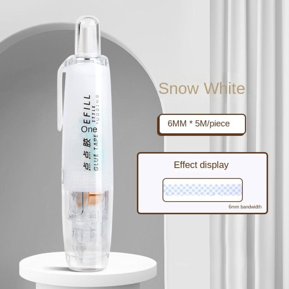 Press-type Dispensing Glue Eraserable Double-Sided Glue Portable School Supplies Students