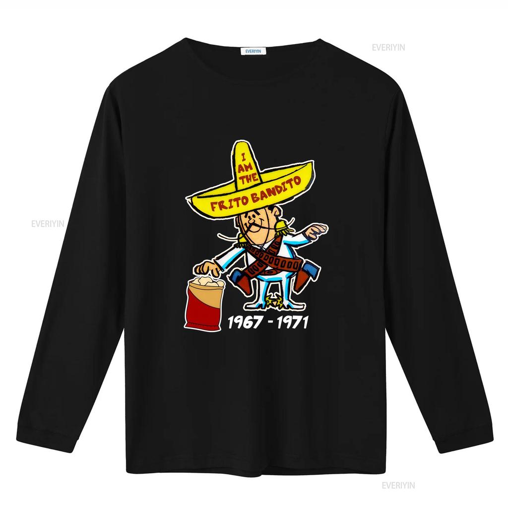 Frito Bandito Retro T Shirt Size Small to 4XL Black Cotton vintage Washed Unisex Breathable Slightly Soft designer clothes