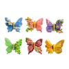 6Pcs Resin Butterfly Refrigerator Magnet 3D Flower Butterfly Fridge Magnet Home Kitchen Office Whiteboard Locker Magnetic