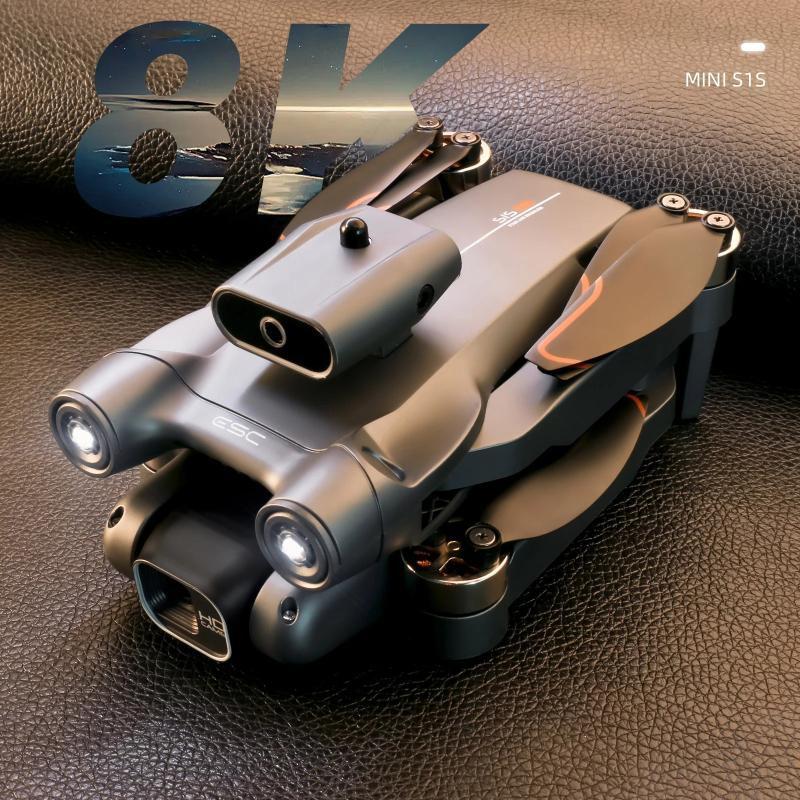 Новый Дрон S1S 6K HD с двойной камерой WIFI FPV Бесщеточный RC Дрон с оптическим потоком Складной квадрокоптер 3 км Четырехосный самолет RC Дроны