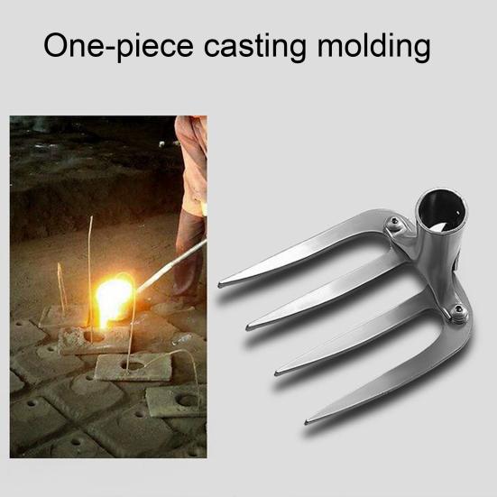 Садоводство Полольник Четырехзубый Грабли Сверхпрочная сталь Открытый Сад Газон Ферма Почва