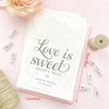 Personalized 10Pcs Love Is Sweet Food Safe Wedding Favor Bags Bridal Shower Engagement Bachelorette Party Cookie Craft Treat Bag