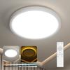 Rokukoshi LED Ceiling Light, 30W, 4000lm, Dimmable, Color Adjustable, Remote Control, Night Light Mode, Timer, Slim, Energy-Saving, Easy