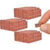 50-150pcs 1:16 Real Mini Bricks Model, Miniature Figurine Landscaping Accessories, DIY Fake Bricks Toy For Fairy Garden Building