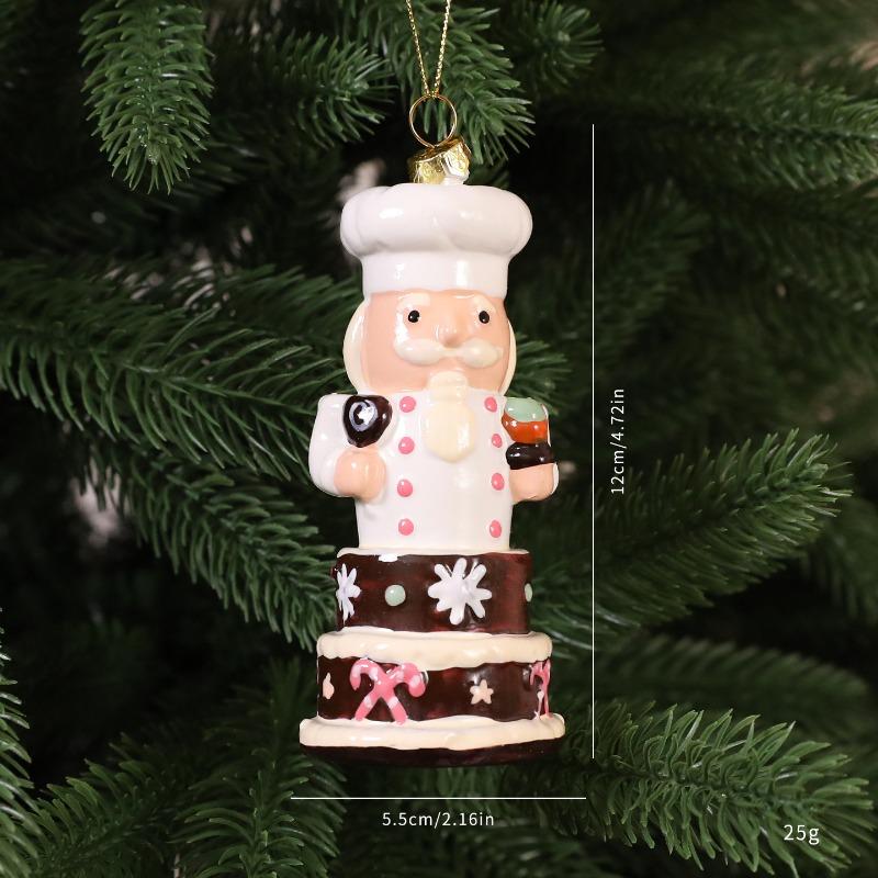 New Christmas Plastic Gingerbread Man Pendant Christmas Tree Pendant Decoration Supplies Atmosphere Decoration Ornament