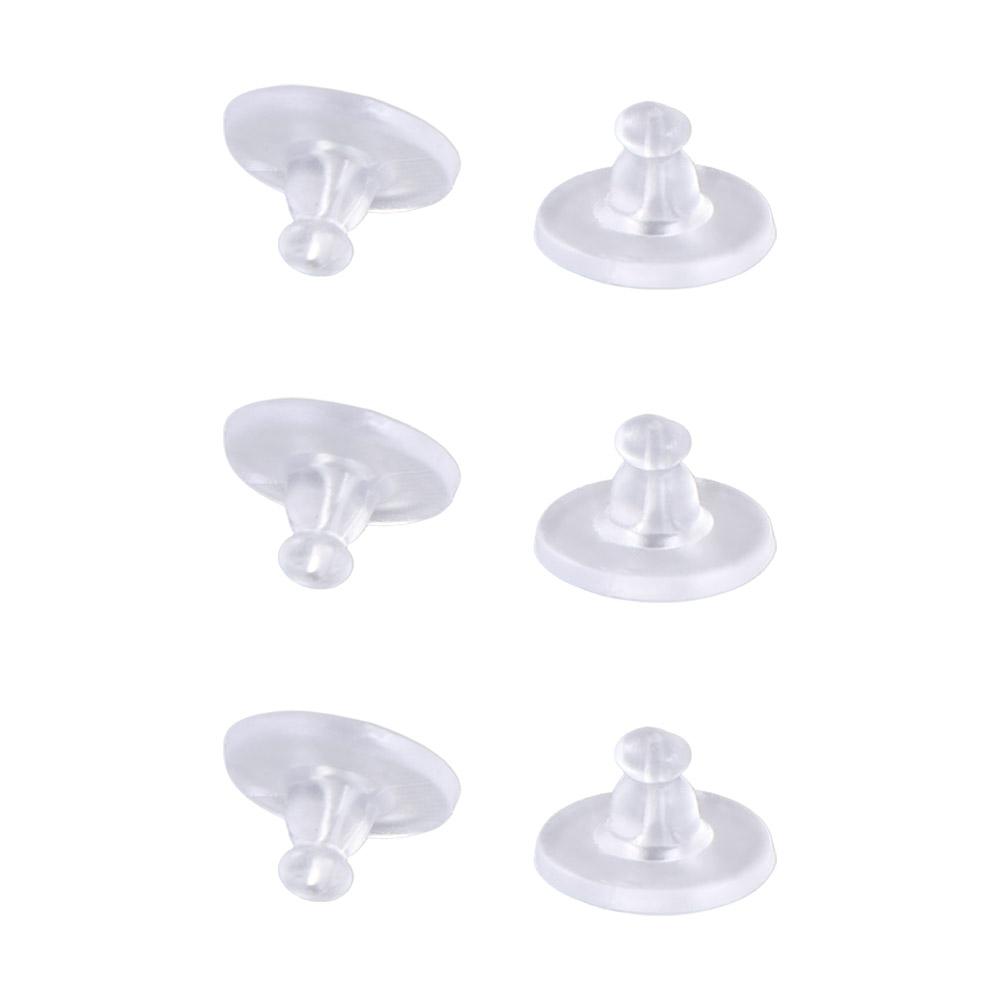 600Pcs/Set Clear Earring Backs Studs Kit 12 Styles Clutch Stoppers for Fish Hook Earrings