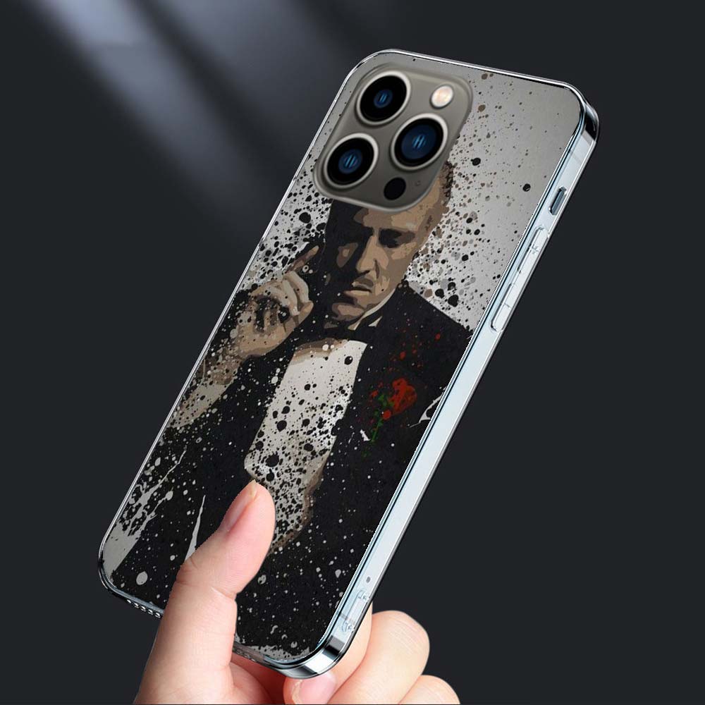 --Чехол для телефона Крестный отец для iPhone 16E 15 Pro 14 Plus 17E 16 17 Pro Max Air 11 12 13 Mini Ударопрочный Capa Милый чехол TPU C