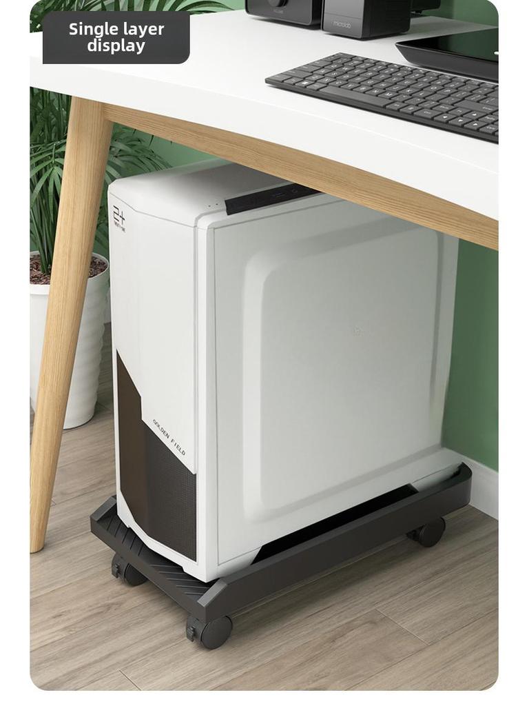 Регулируемая охлаждающая подставка для настольного ПК с полкой для хранения