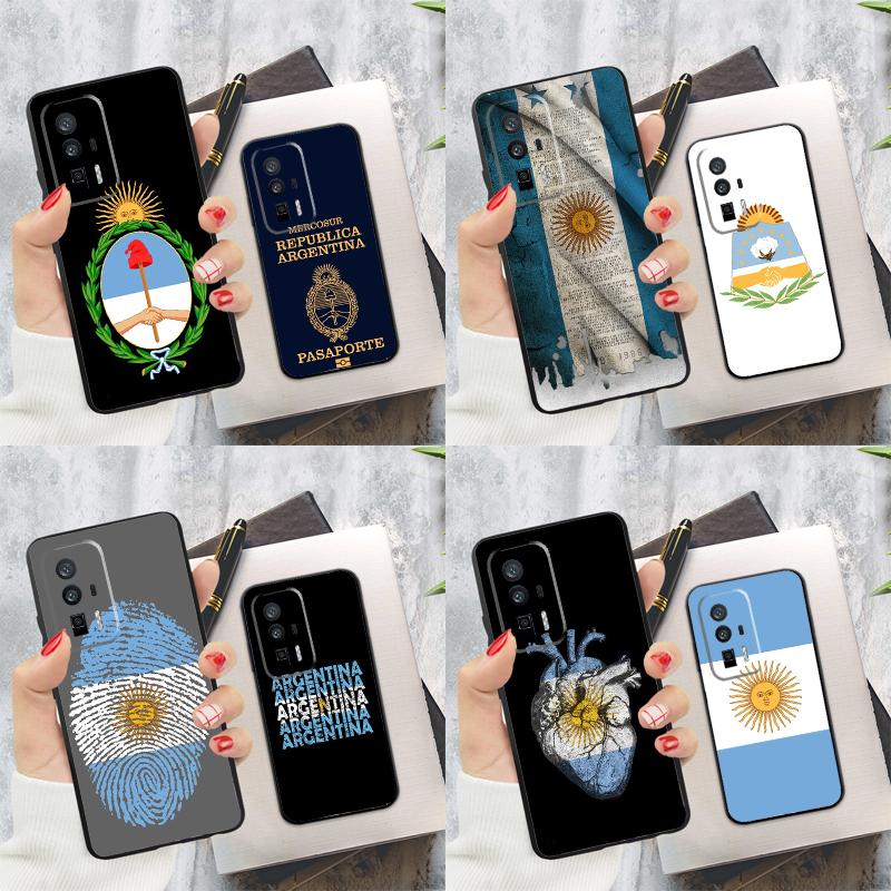 Argentina Flag Case For Xiaomi 14T Pro 13T 12T 11T 13 14 Ultra POCO X6 F6 Pro M6 X3 X5 M5s F3 F5 Cover
