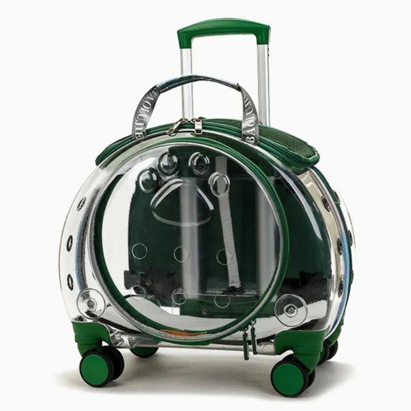 Pet Trolley Case,Pet Backpack with Tie Rod,Small Pet's Trolley Backpack,Cat Carrier Bag,Portable Pet Backpack,Dog Carrier Bag