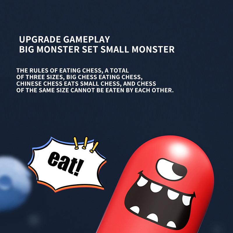 Новая игра «Крестики-нолики» Big Eat Small Gobble Настольная игра для родителей и детей Интерактивные развивающие игрушки для детей Рождественские подарки Семейные игры