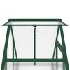 Green Greenhouse with Foundation Frame 169 x 58 x 202 cm Aluminum