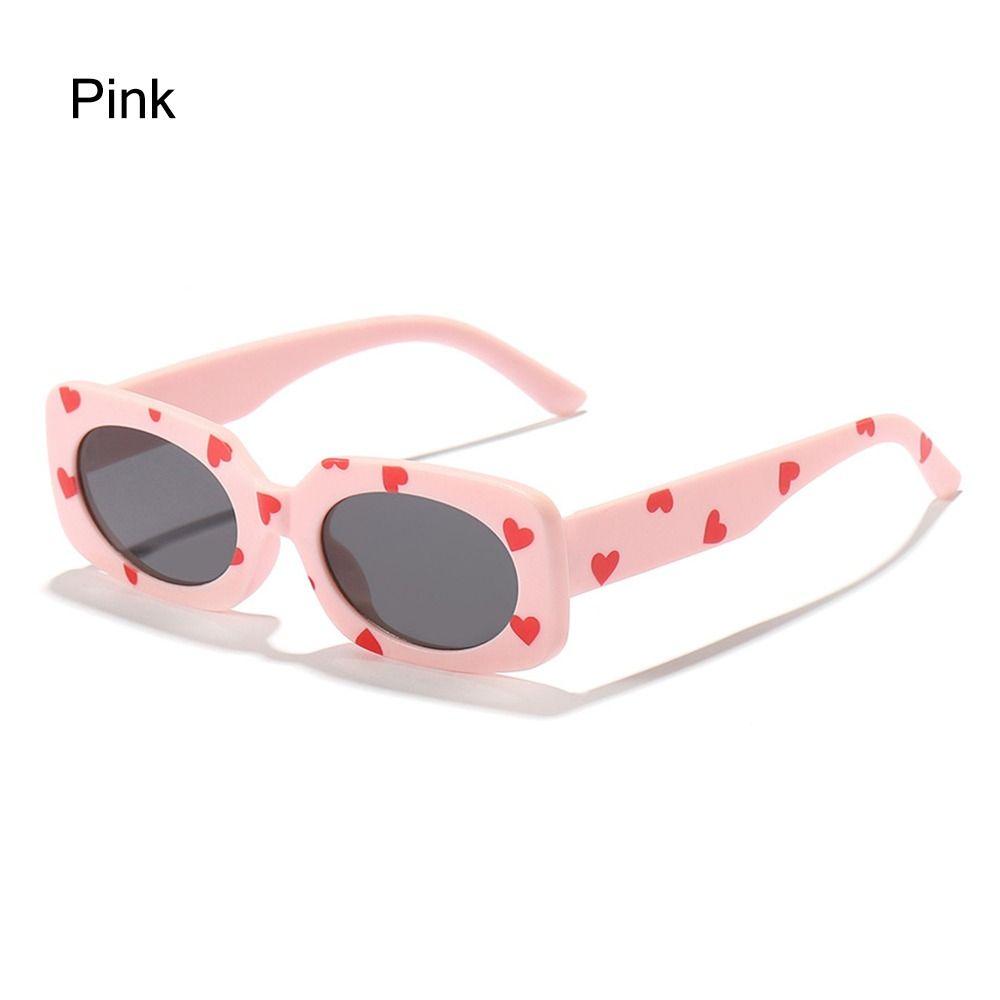 Sun Protection Kids Rectangular Sun Glasses UV400 Girls Boys Shades Vintage Eyewear