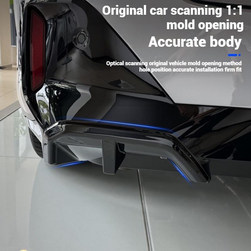 For BMW5 Series G60 2024-2025 Black luster Rear Lip Car Rear Bumper Diffuser Rear Splitter Spoiler Rear Lip Body Kit Accessorie