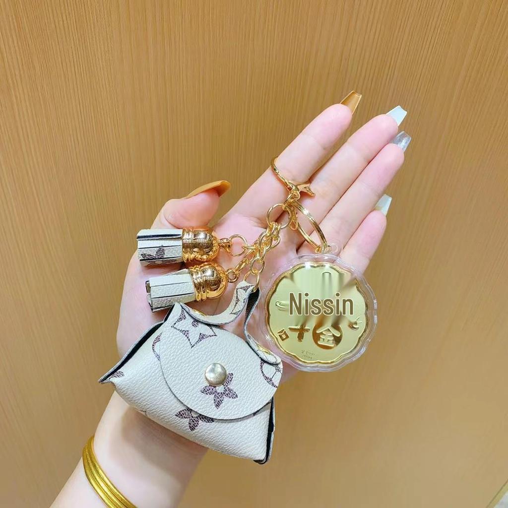 Роскошный кожаный брелок: Мини-подвеска для телефона в стиле Шуй Бэй, привлекающая богатство