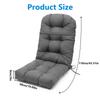 Подушка для качалки Adirondack, 44x20x4 дюйма, утолщенная, с высокой спинкой, для патио, водонепроницаемая, для уличной мебели, с завязками