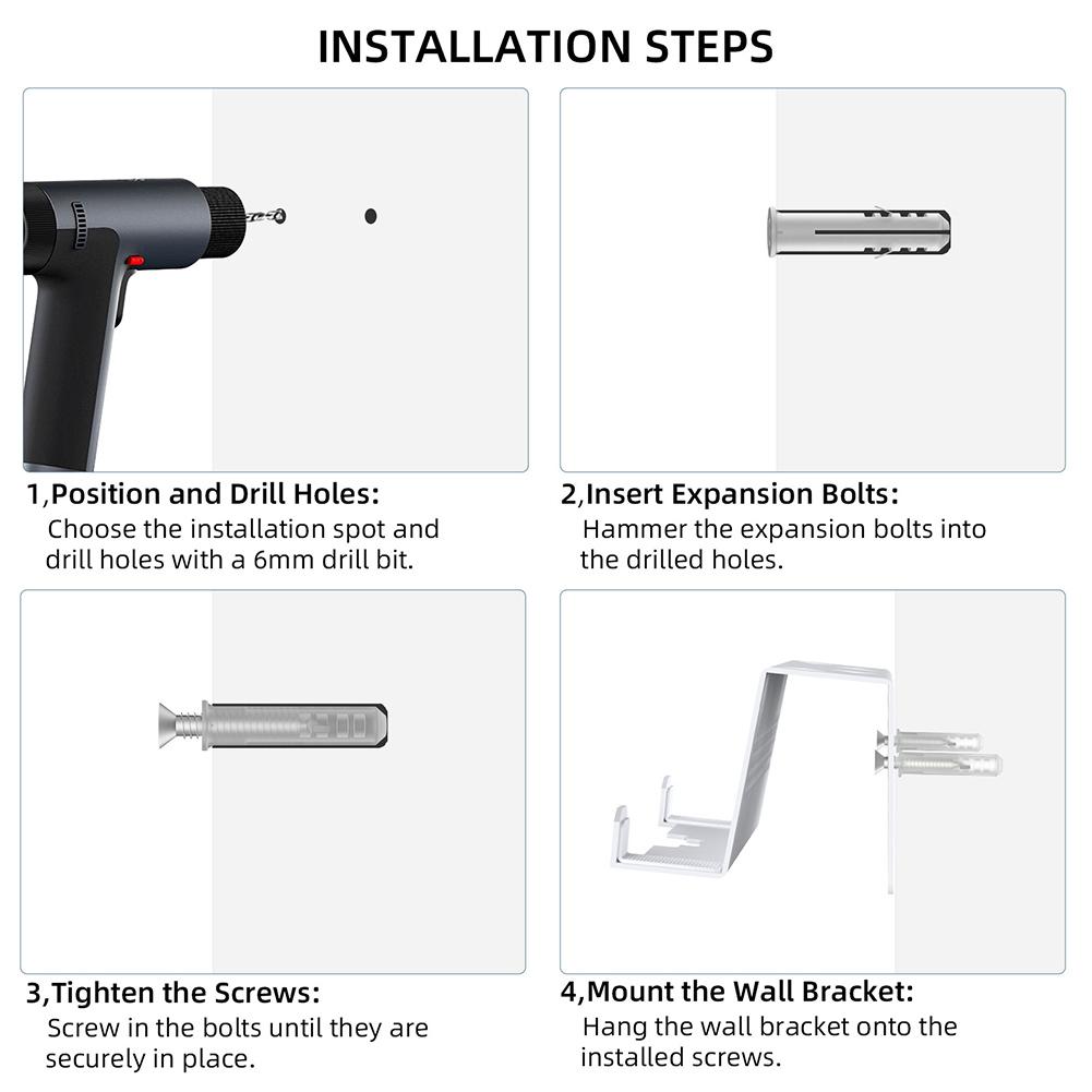 Console Dock Bracket Space Saver TV Dock Accessories Stable Host Wall Stand for PS5 Portal/ROG Ally X/Switch/Steam Deck