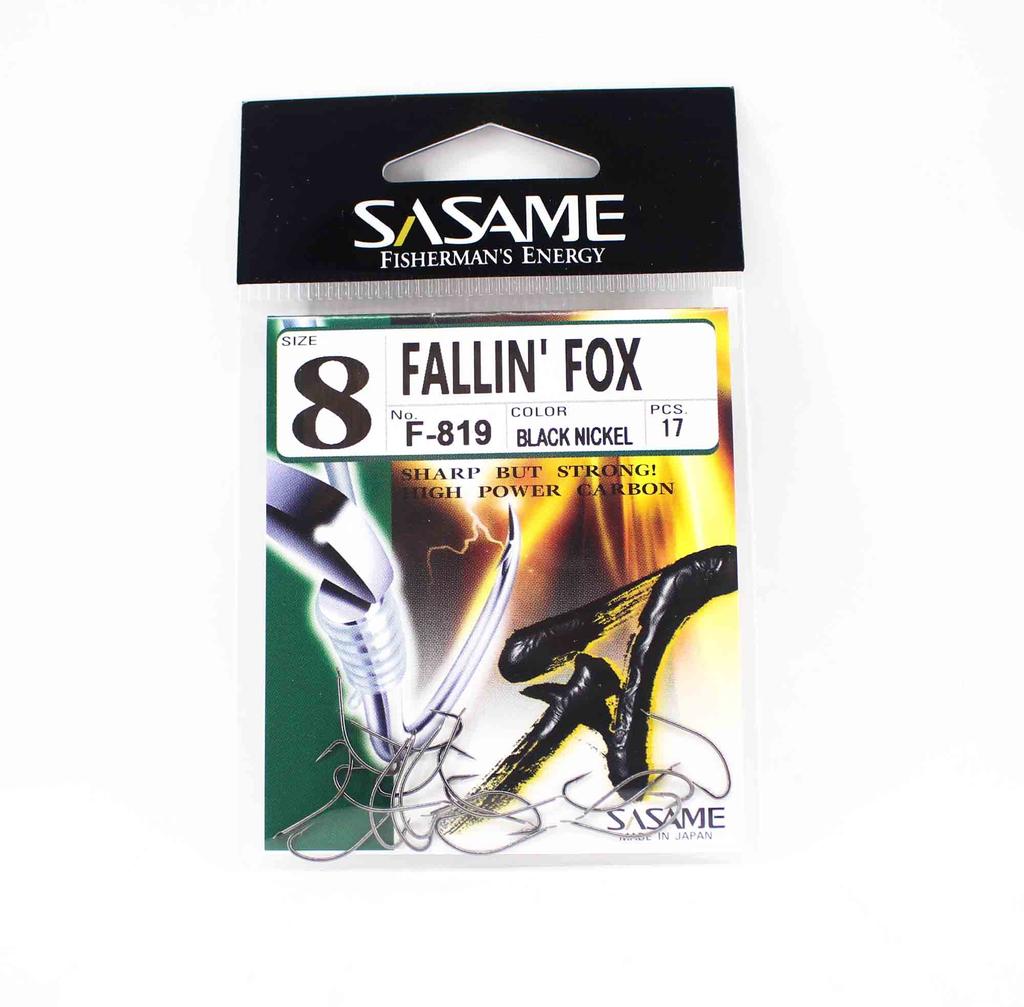 Sasame Крючок для наживки Falling Fox F-819, размер 8 (5865)