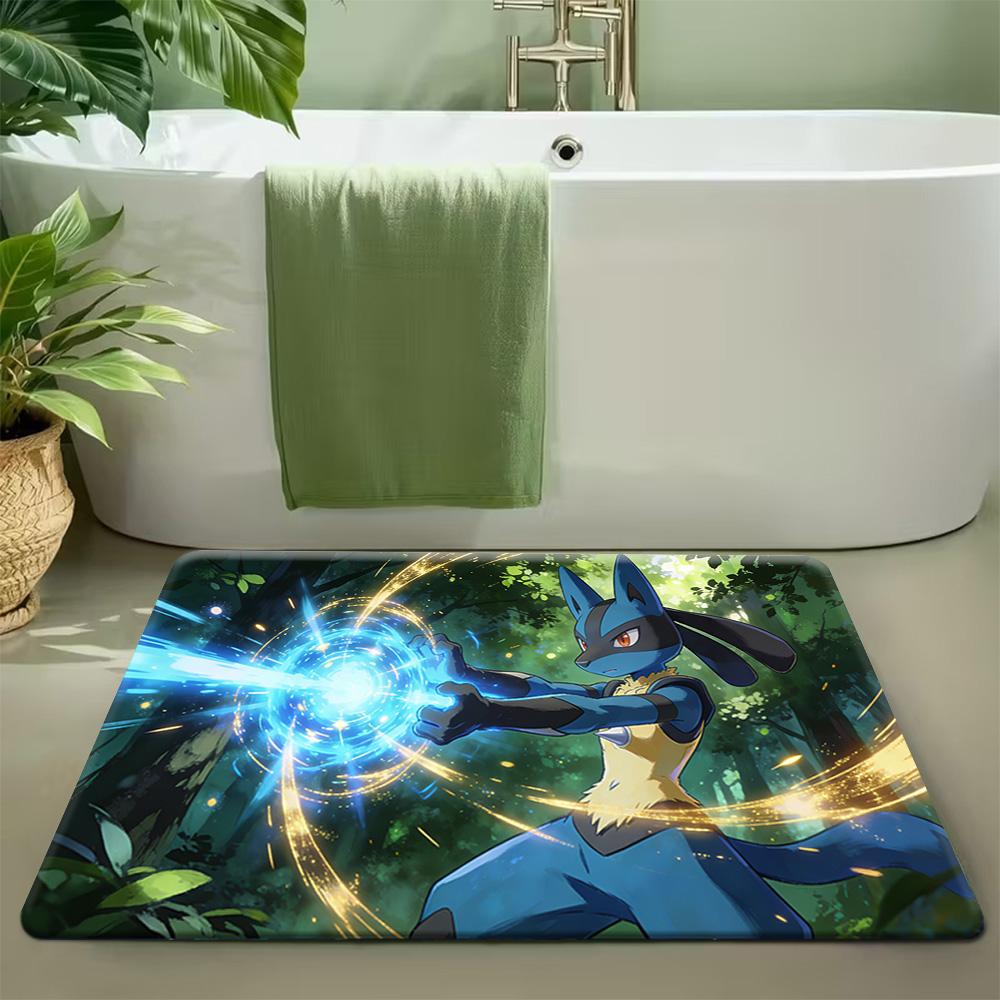 Ocean Sunset Orca & Dragon Print Non-Slip Soft Doormat for Home Decor