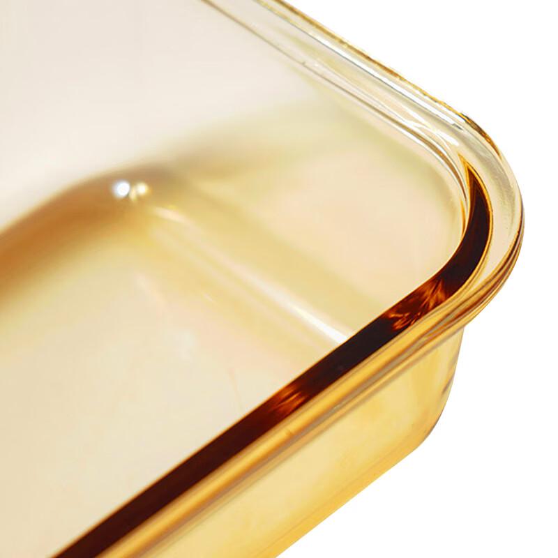 Контейнер для хранения еды Lock & Lock Amber Glass с отделениями