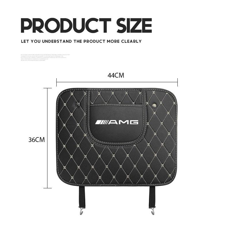 1Pcs Car Seat Backrest Anti Kick Protector Cover Pad Anti Dirt Mat Storage Bag For Mercedes Benz AMG W203 W204 W205 W209 W210 W2 CB1