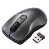 ELECOM Wireless Mouse (Receiver Included), Medium Size, 3 Buttons, Quiet, 95% Click Reduction, Tilt Wheel, Micro Grass Switch, Pop Black, M-FPG3DBSBK