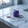 High-end Cat Accessory 3D Printed Head Keychain, Cute Kawaii Kitten Bag Charm with Pearlescent Finish & Bright Colorful Pendant Green Eyes,