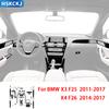 dsgur6 For BMW X3 F25 2011-2017 X4 F26 2014-2017Car Accessories Piano Black Interior Air Vent Taillight Console Trim Modified Sticker
