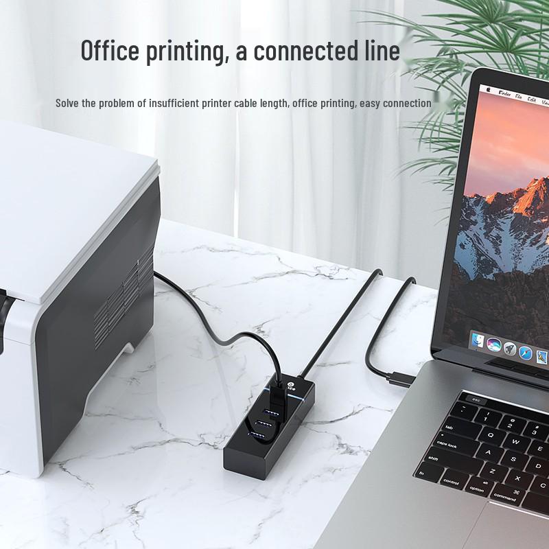 BIAZI USB-C на 4 порта USB 3.0 Хаб-разветвитель Док-станция