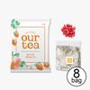 Jardin Our Tea – Корейский чай с настоящими фруктами, 8 пакетиков, ассорти вкусов