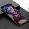 Arcane Jinx аниме черный силиконовый чехол для телефона Samsung Galaxy S23 S21 S20 FE S24 S22 Ultra S10E S10 S9 S8 Plus