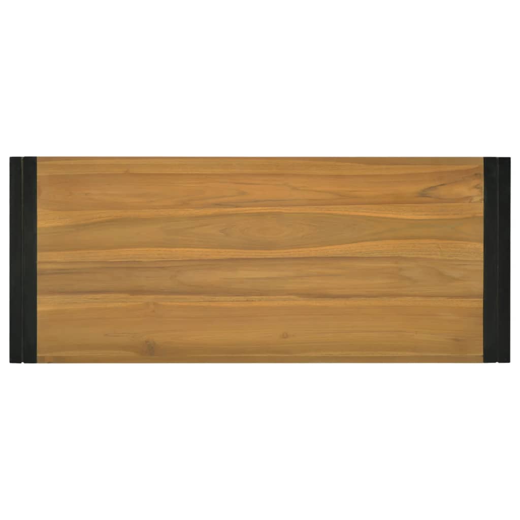 Wall Mounted Bathroom Shelf 110 x 45 x 35 cm Solid Teak Wood