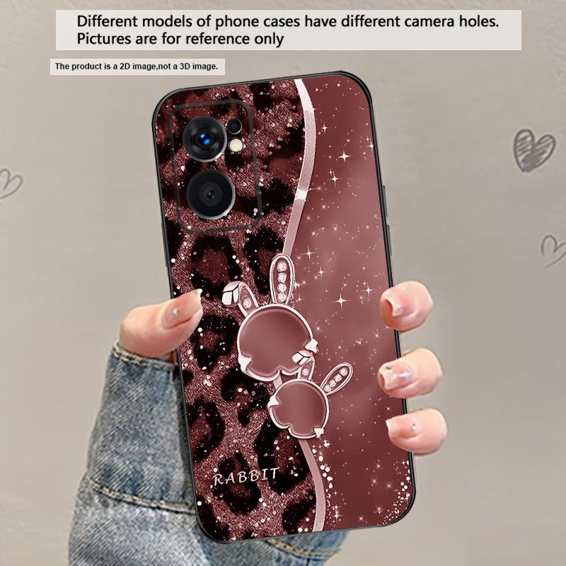 Леопардовый кролик синий Для OnePlus 8 9 11 12 13 10 Pro 9RT 8T 12R Ace 3 5 2V Nord CE 2 4 Lite N20 SE 30 200 Мягкий ТПУ чехол для телефона