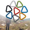 Aluminum Alloy Outdoor Triangular Carabiner Locking Carabiner Clip Keychain Clips for Backpack Camping Hiking Traveling