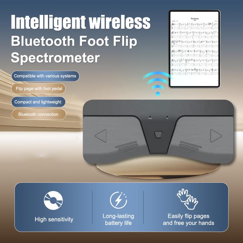 Беспроводная Bluetooth-педаль для перелистывания страниц Интеллектуальная беспроводная BT-педаль для перелистывания страниц Для электронных книг Пианино Гитара Ноты Перелистыватели