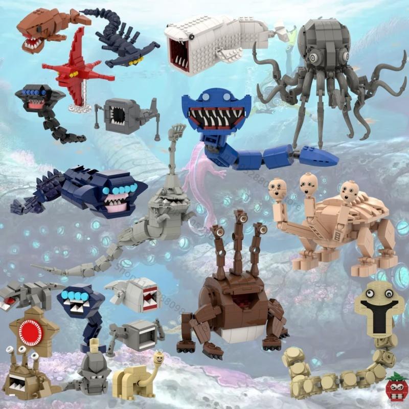 2026 Новые Строительные Блоки Subnautica Морское Чудовище Bloop El Gran Maja Пожиратель Морей Призрачный Левиафан Игрушка Кирпичики Subnautica Подарок для Фанатов
