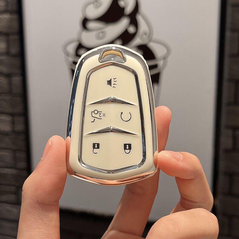 Защитный чехол для ключа Cadillac из ТПУ для моделей XT5, XT4, XT6, CT5, CT6, CT4, XTS