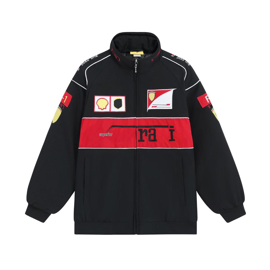 Мужская кожаная куртка в стиле гоночного костюма Формулы-1: Вышивка BMW, Искусственная кожа, Мотоциклетный и Бейсбольный стиль