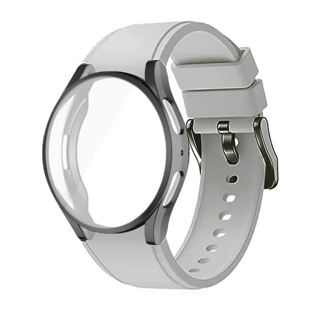 Защитный чехол + ремешок для Samsung Galaxy Watch 4/5/6, 40 мм, 44 мм, мягкий чехол из ТПУ + браслет для Galaxy Watch 6, классический ремешок 43 мм, 47 мм