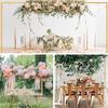 Metal Table Arch Hanging Rod Stand 16"-48'' Tall 31"-98" Length Adjustable Arch Brackets Heavy Duty Decoration Holder for Balloons Ribbons Photos