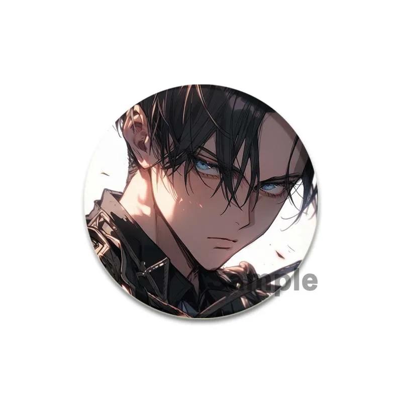 32/44/58 мм аниме Атака титанов Броши для ювелирных изделий Аксессуары Косплей Значок Мультфильм Подарочные рюкзаки Сумки Кнопки Значки Фанаты Коллекция