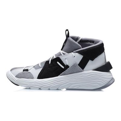 Баскетбольные кроссовки Li Ning Kung Fu Winterized Low Top, мужские кроссовки серо-черного цвета AGBQ073-2