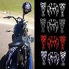 1 Set Motorcycle Red Flame Waterproof Sticker For Gas Tank & Fender Decals Vinyl