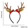 Очаровательный коричневый ободок с рогами северного оленя и красными помпонами для рождественских вечеринок