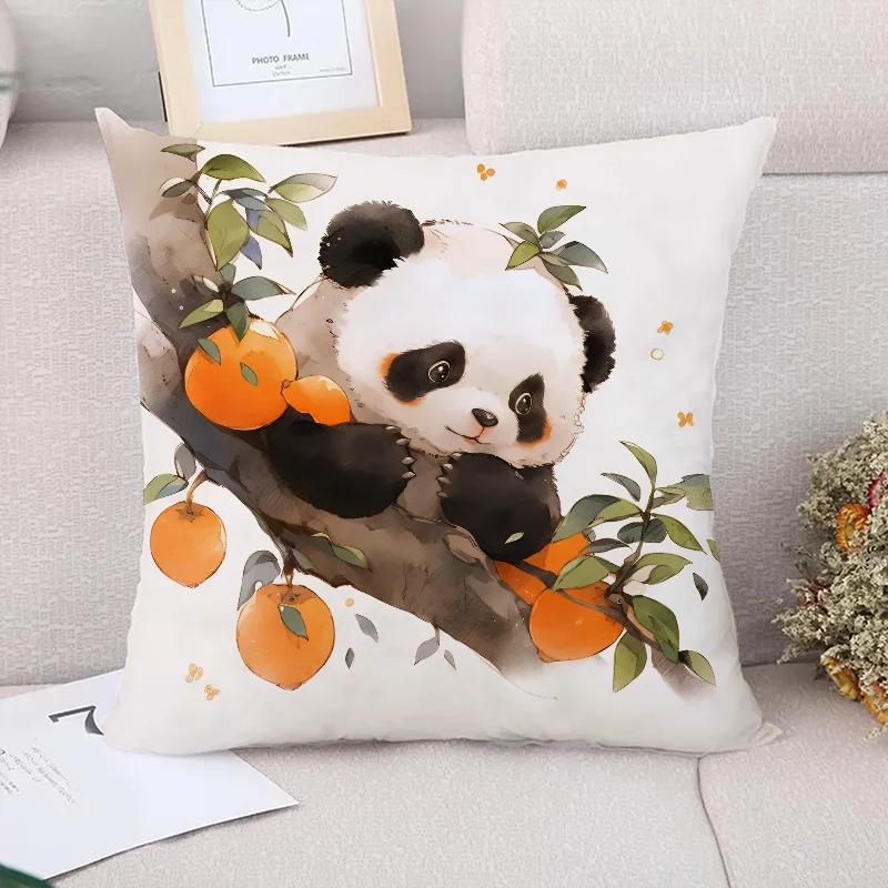 Kawaii Panda Decoration Living Room Bedroom Bed Cushion Cover Decorative Pillowcases Cushions for Decorative Sofa Pillow